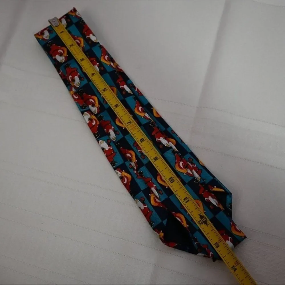 Funtyme Christmas Santa Print Neck Tie 54 Long - Picture 7 of 7